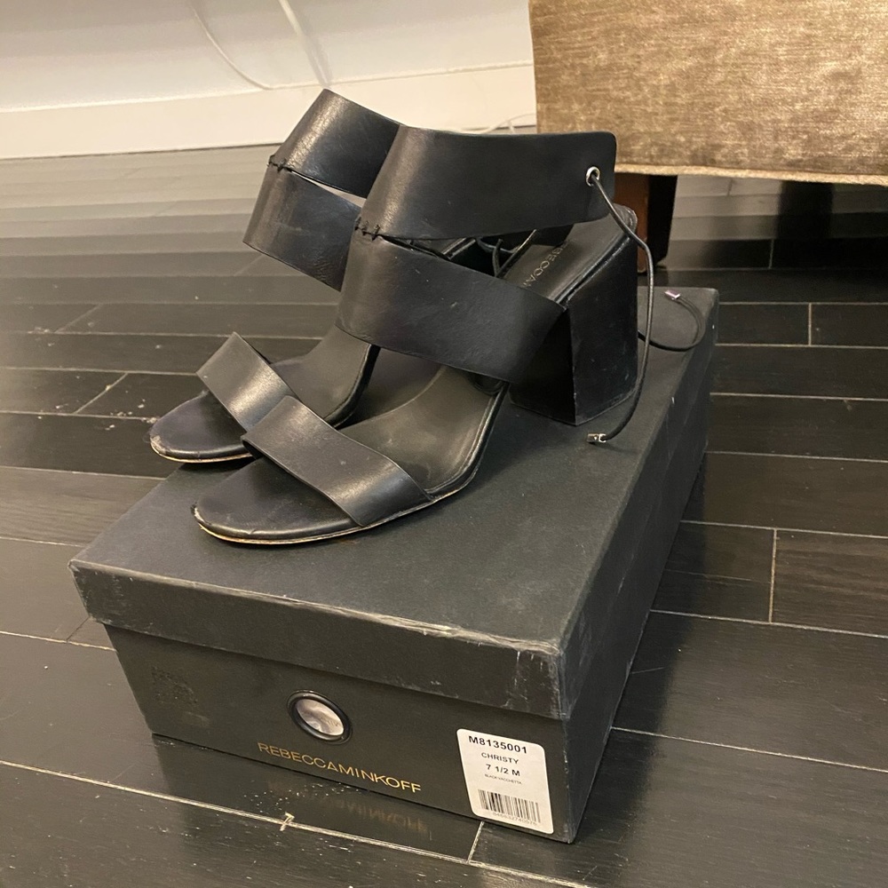 Rebecca Minkoff Black Block Heel
